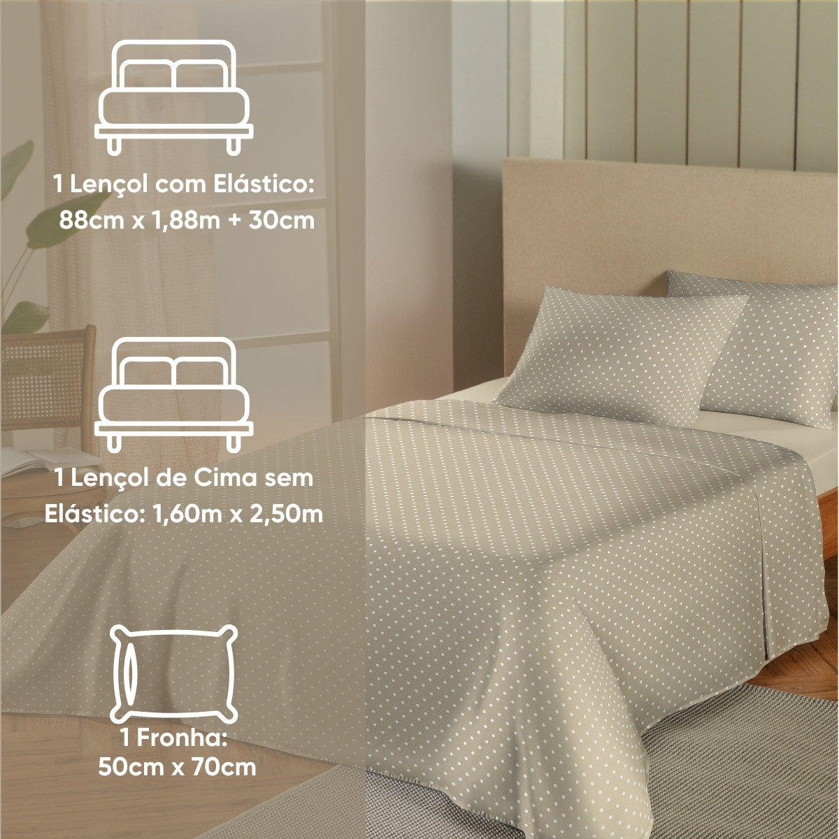 22 jogo de cama solteiro 150 fios essencial appel home