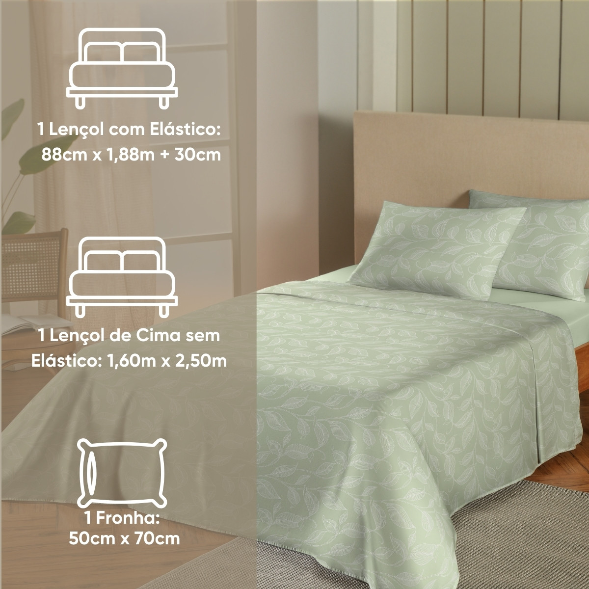 26 jogo de cama solteiro 150 fios essencial appel home