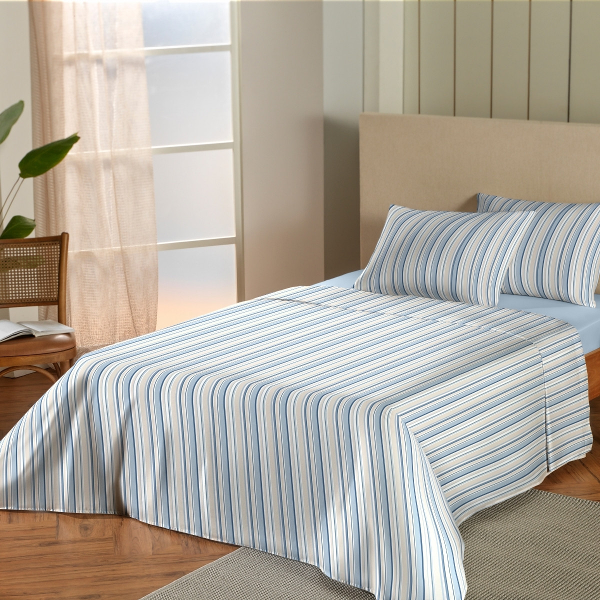 27 jogo de cama solteiro 150 fios essencial appel home