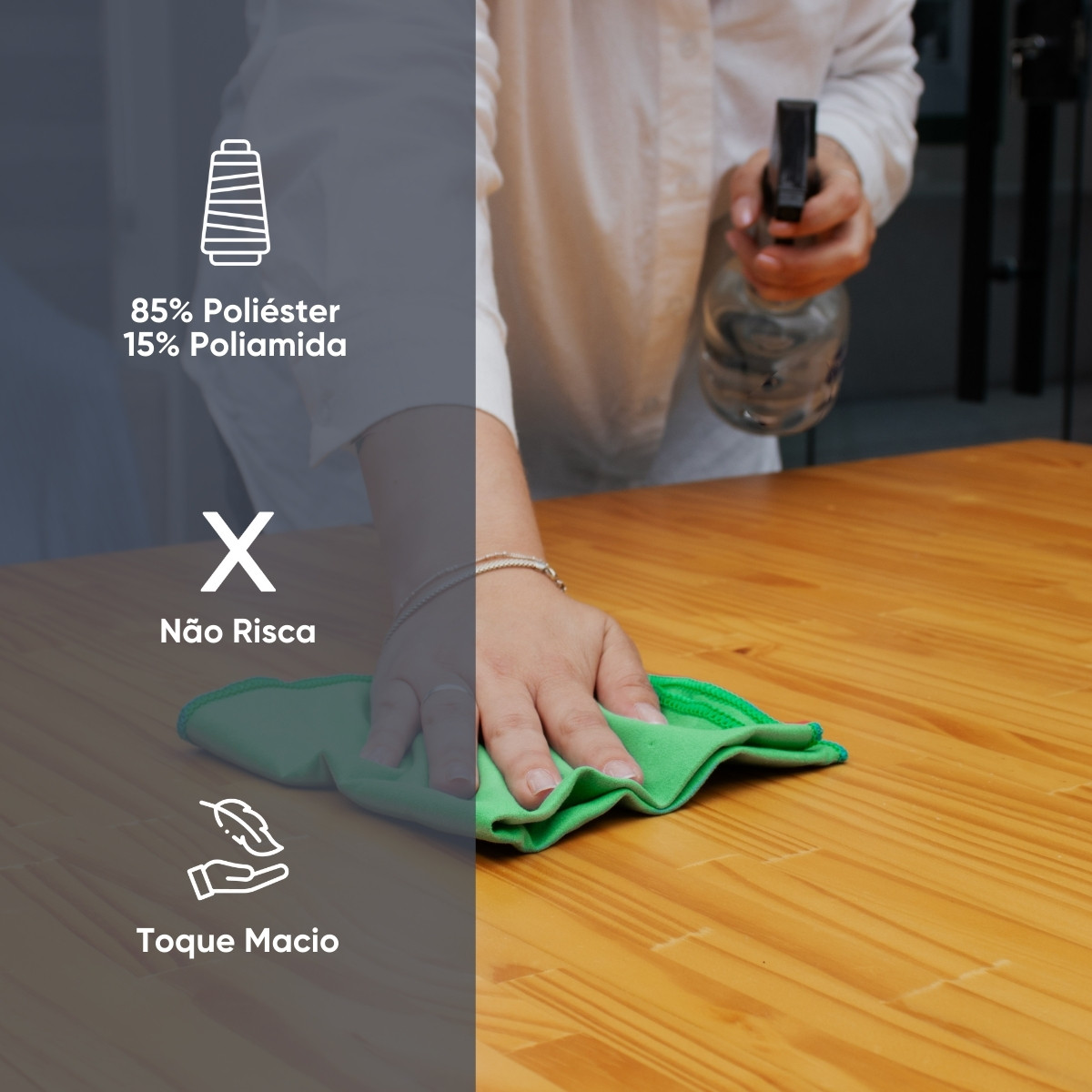 01 pano de microfibra suede 35cmx35cm appel home