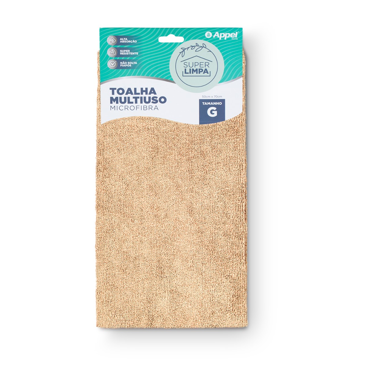 toalha multiuso bege escuro