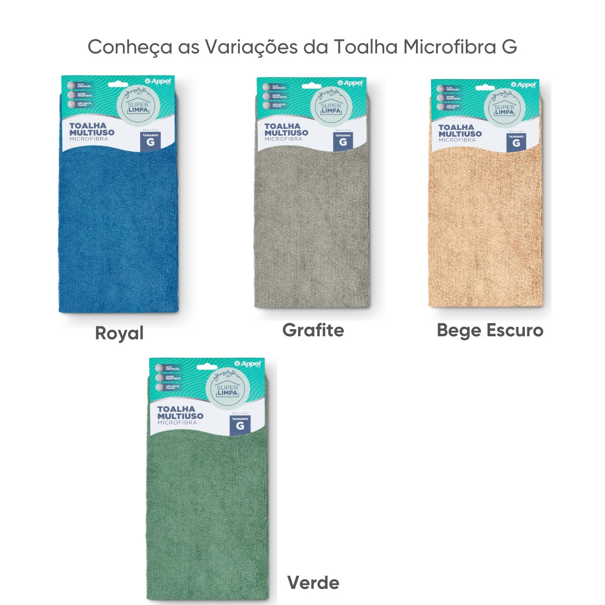 variaoes toalha microfibra