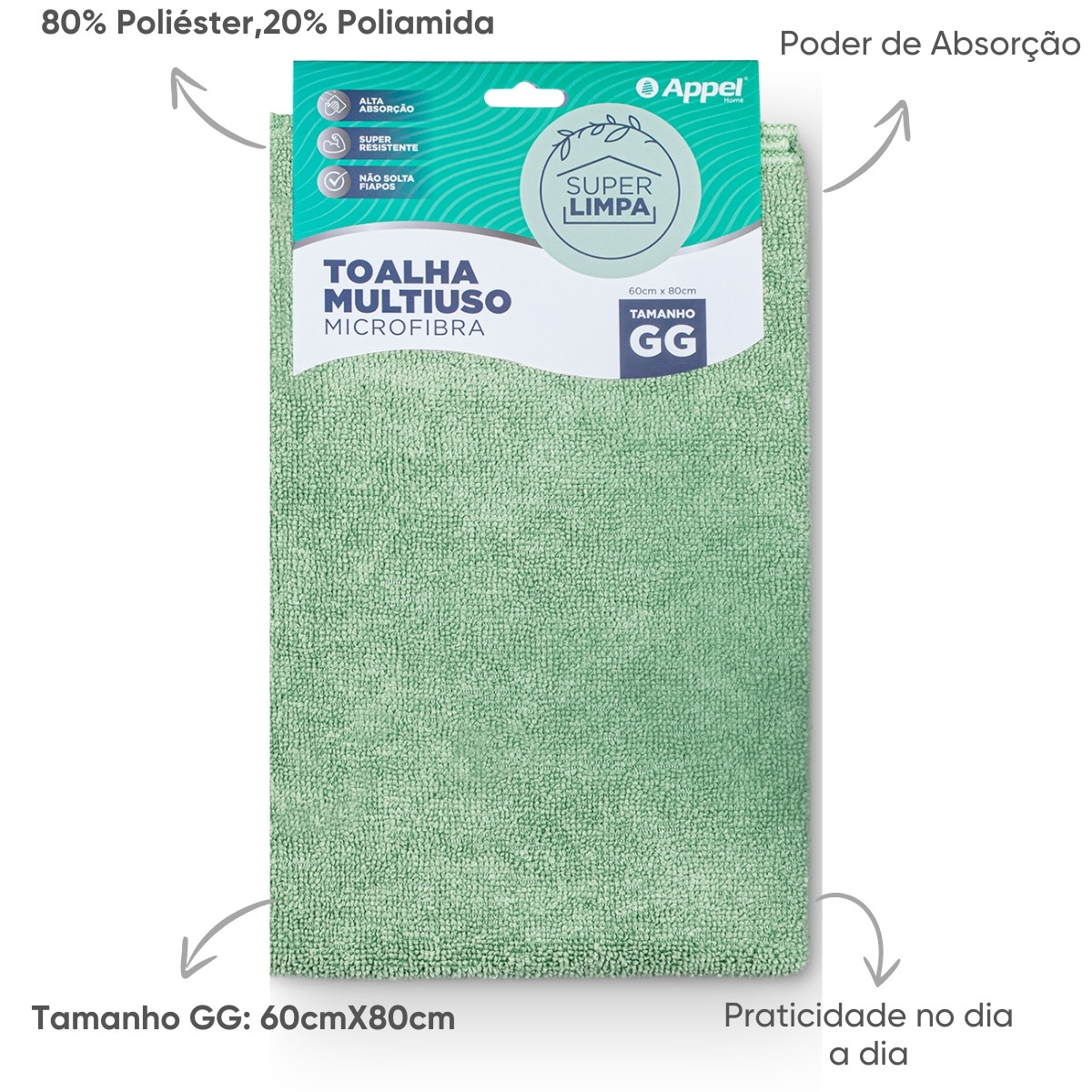 detalhes toalha multiuso campestre