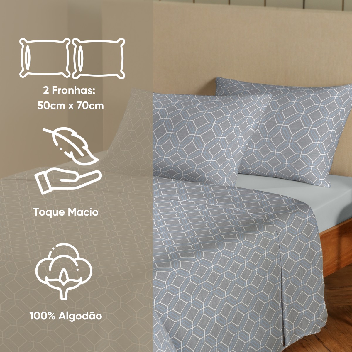 kit fronha charme appel home cosmo 4