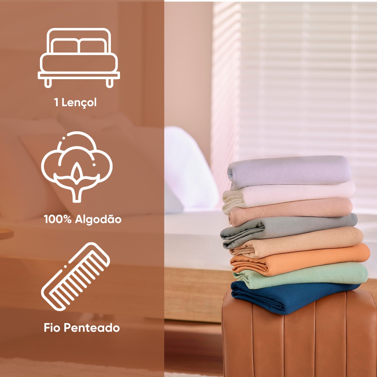 lencol avulso liso appel home 9