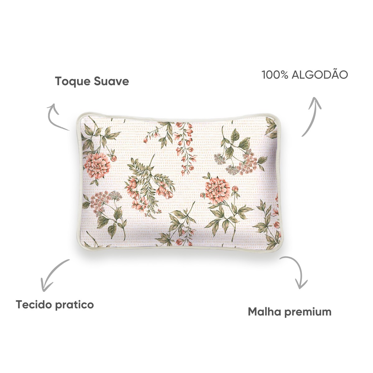 kit fronha estampada charme appel home belis