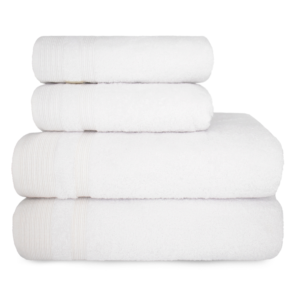 jogo toalhas 4pc nobless appel branca