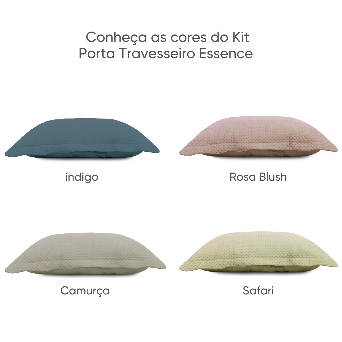 kit porta travesseiro essence