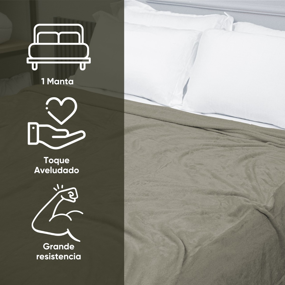 manta microfibra flannel lady jacquard appel home branco