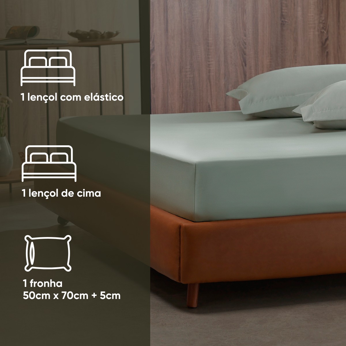 detalhes jogo de cama nobless 300 fios solteiro prata