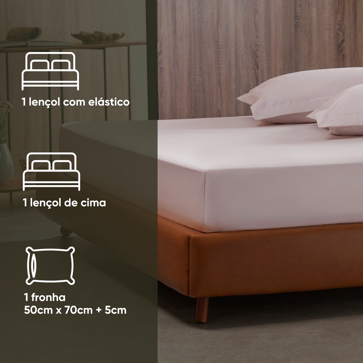 detalhes jogo de cama nobless 300 fios solteiro rosa secrets