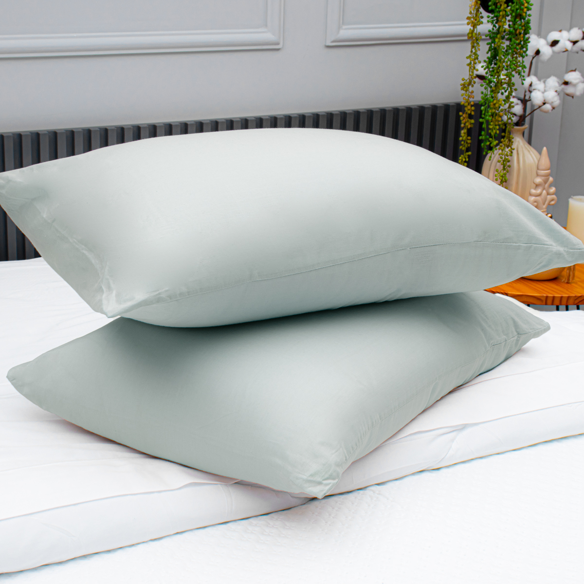 kit fronha essencial cinza metal ambiente