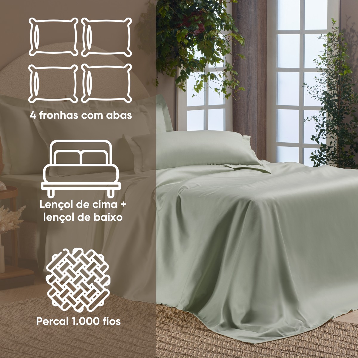 jogo de cama millenium detalhes branco 5