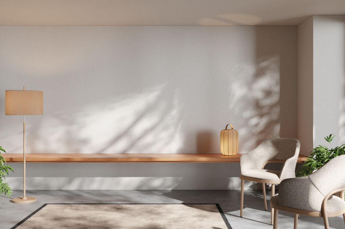 sala de casa com decoração minimalista