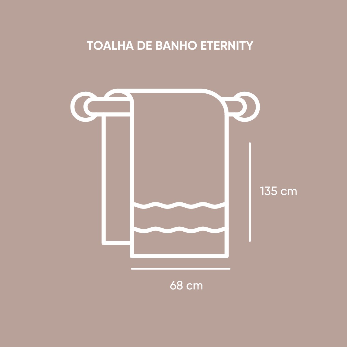 toalha eternity medidas