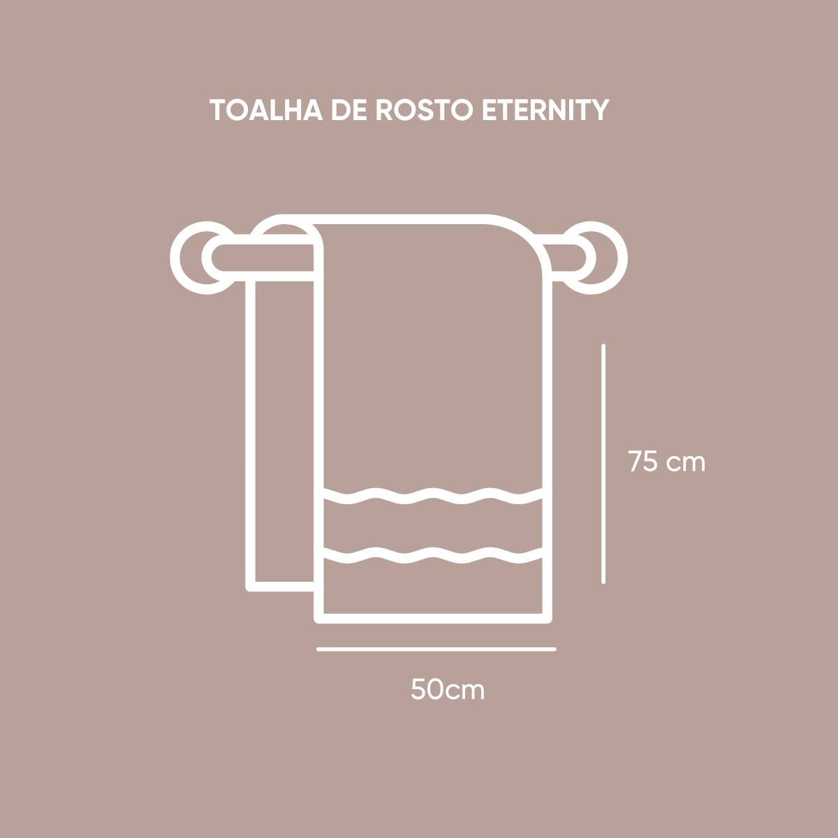 toalha eternity medidas rosto