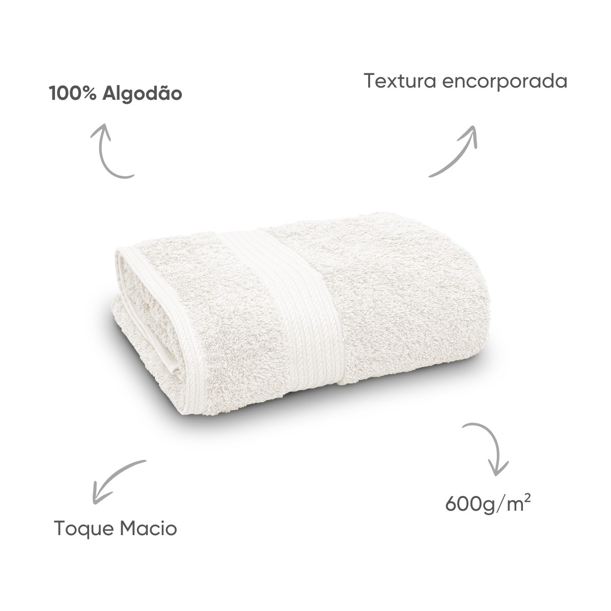 toalha intense fotos rosto branco setas