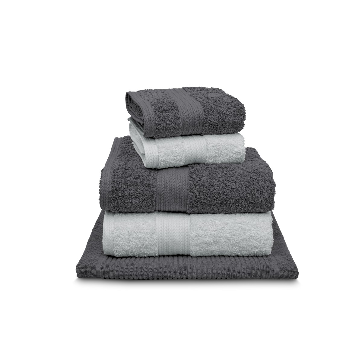 toalha intense fotos jogo chumbo e prata