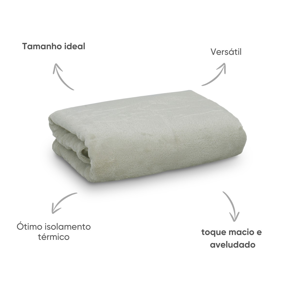 manta flannel classic baby rattan detalhes setas