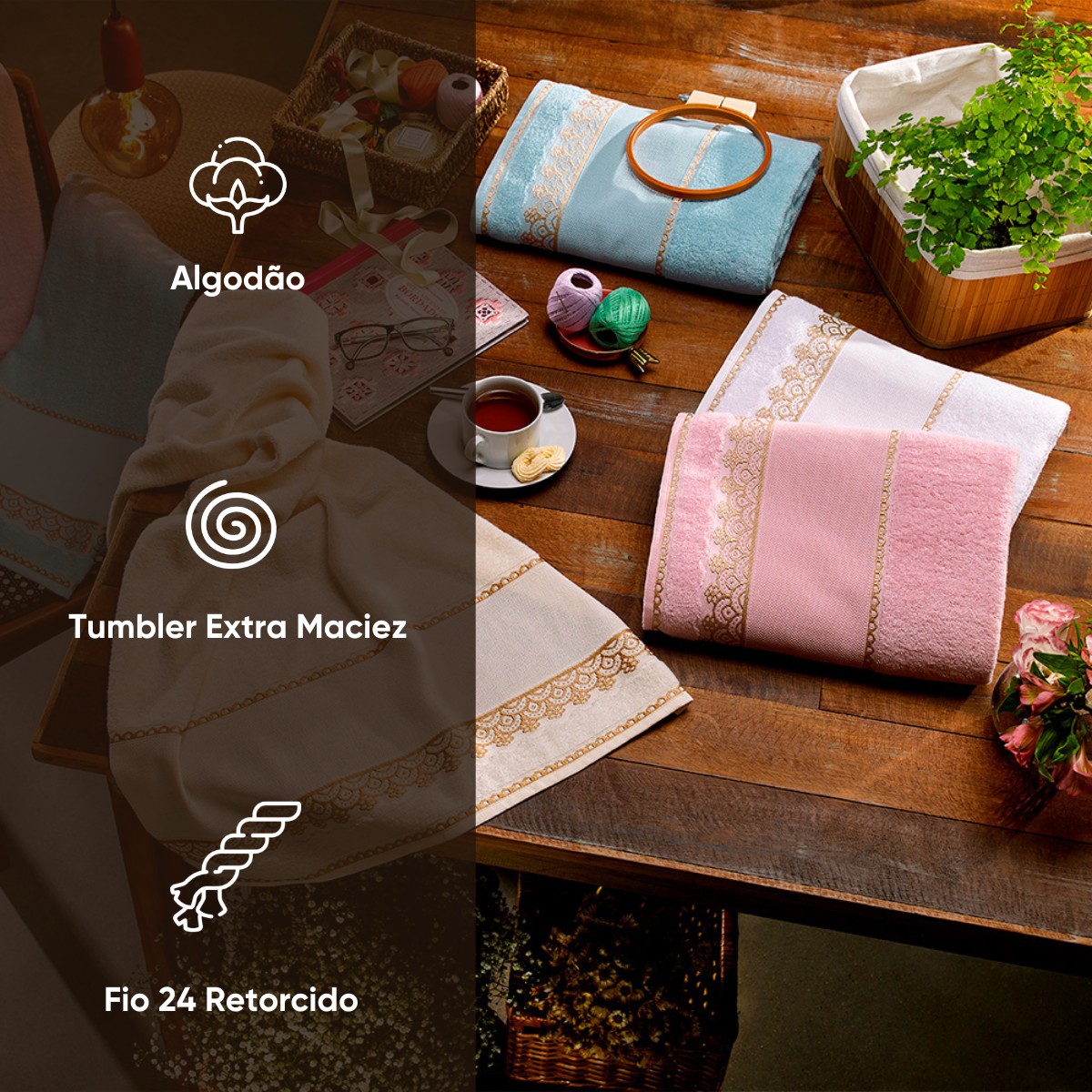 detalhes rosto banho