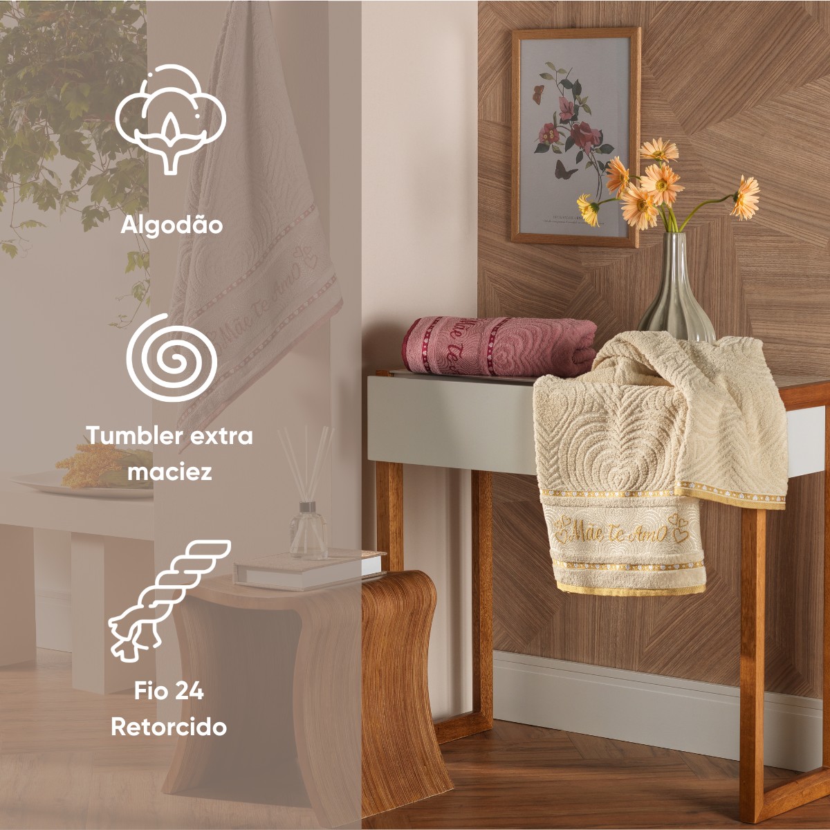 toalha dia das maes detalhes