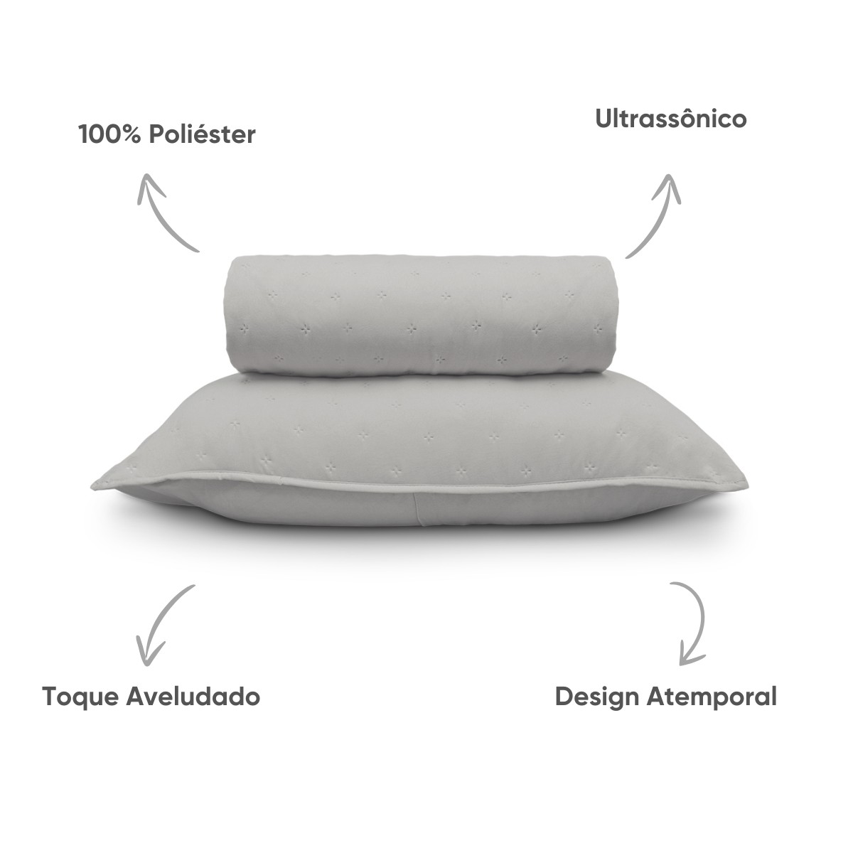 kit colcha class detalhes verde babosa 2