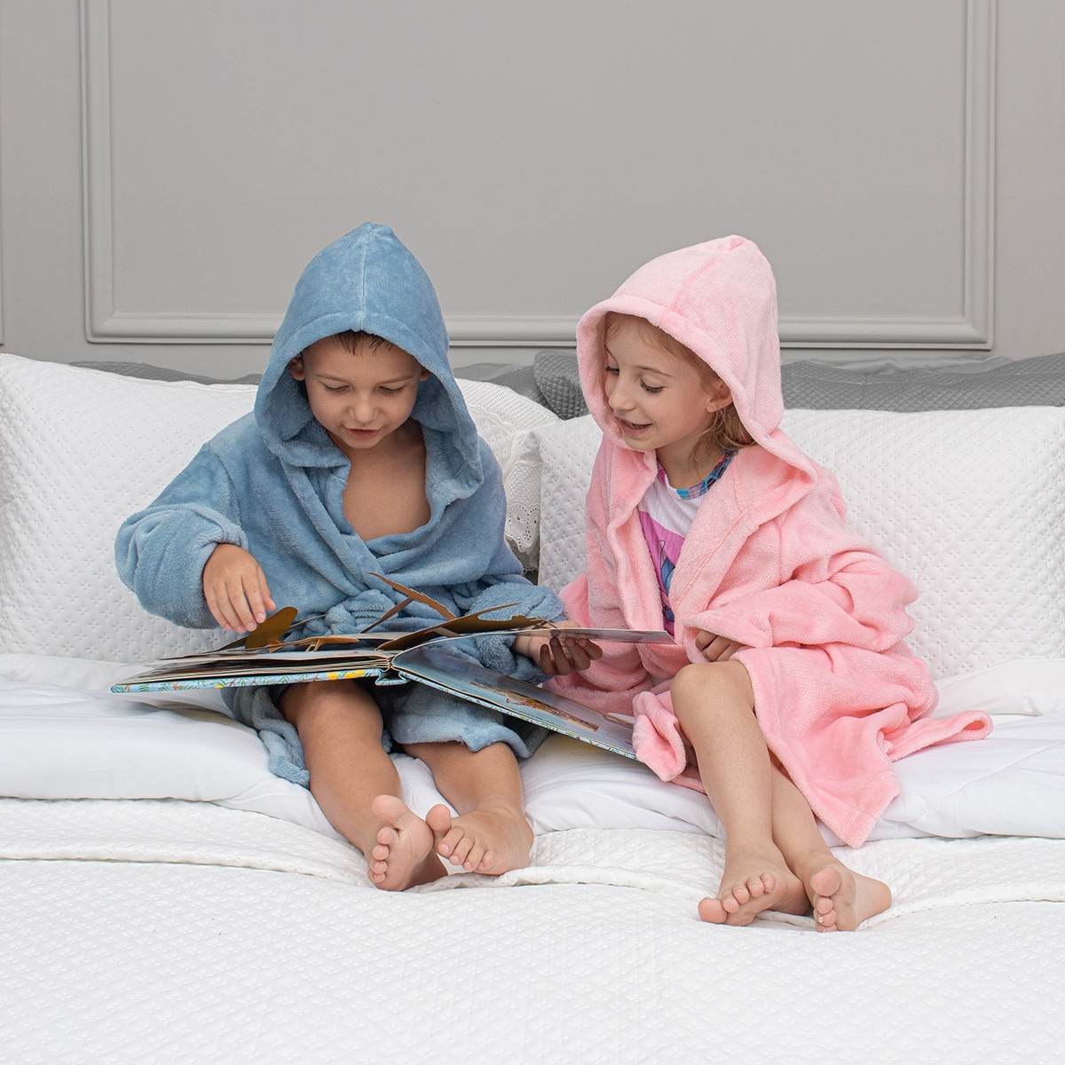 roupao microfibra flannel casual kids appel ambiente