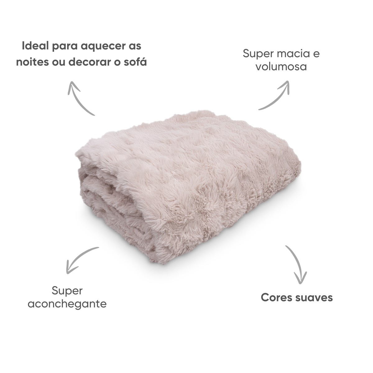 manta blanket fluffy detalhes cama rosa secrets