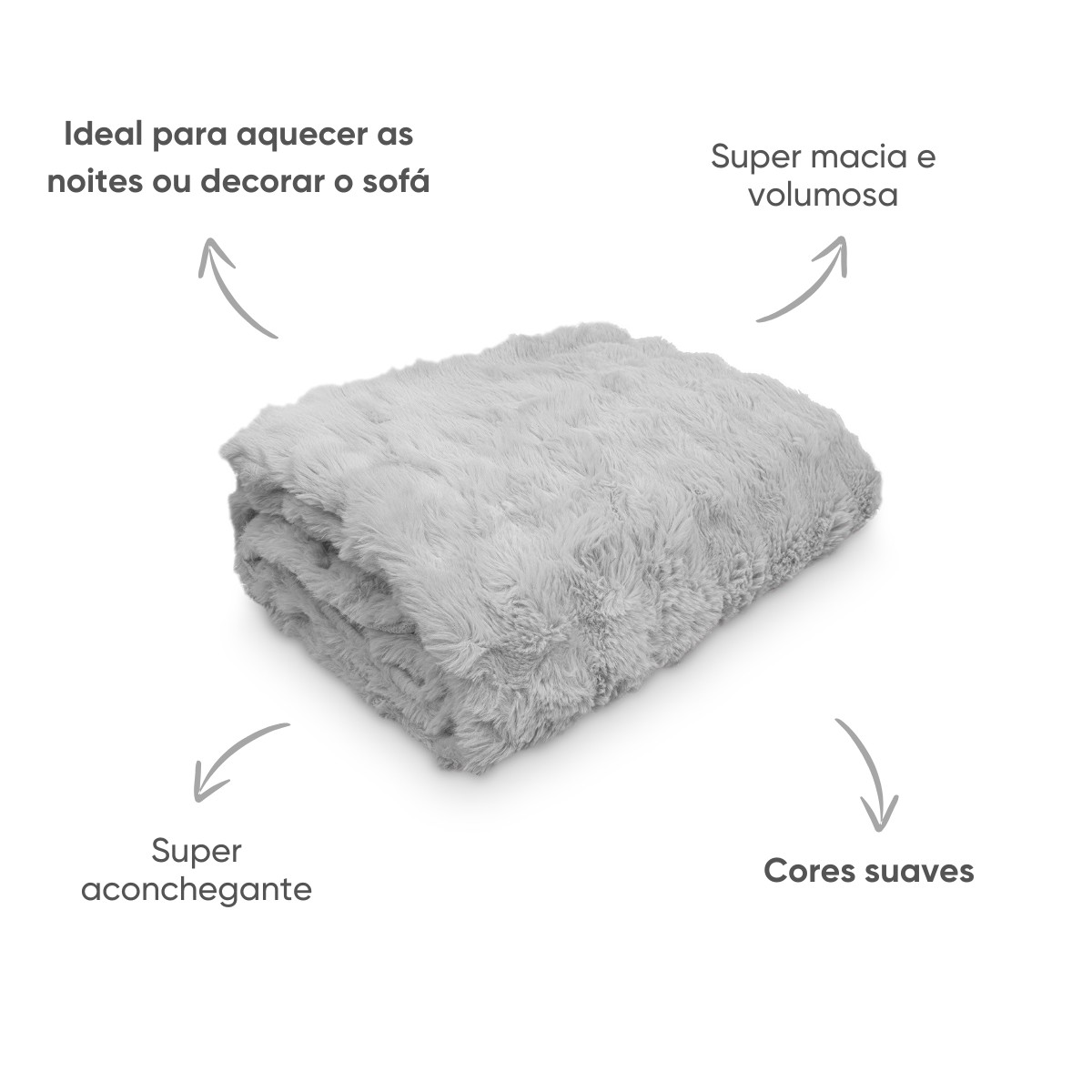 manta blanket fluffy detalhes cama cinza nevoa