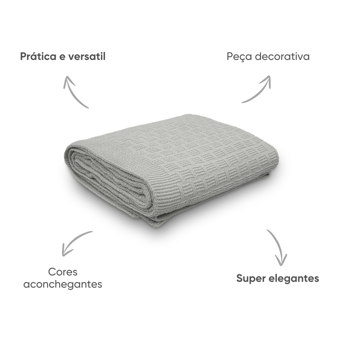 manta flannel classic baby rattan detalhes setas