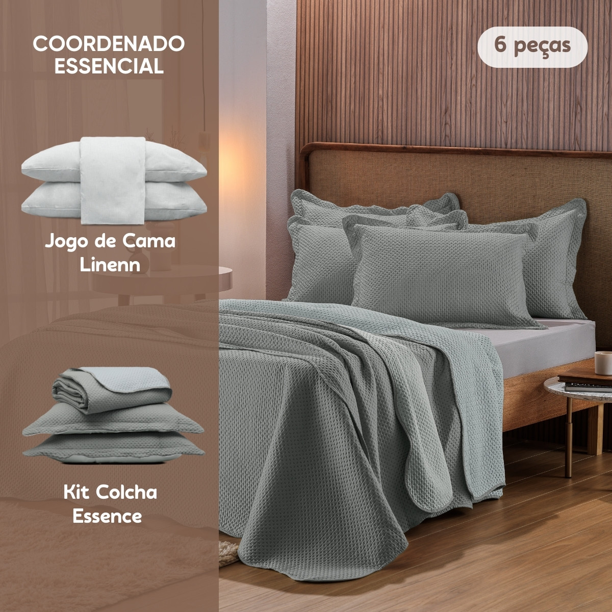 coordenado essencial cinza