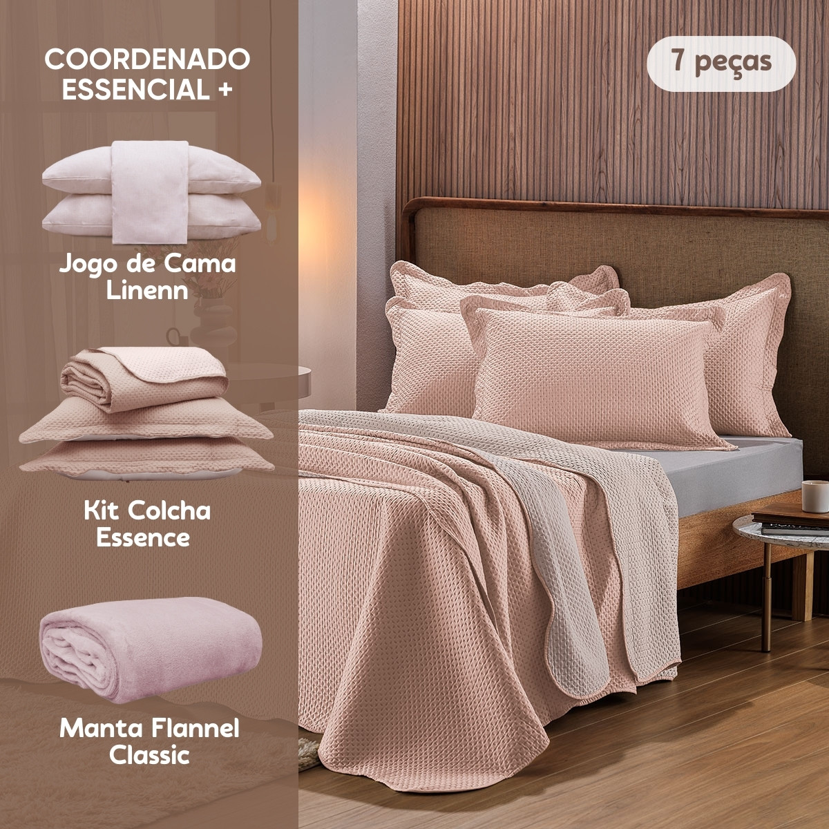 coordenado essencial plus rosa