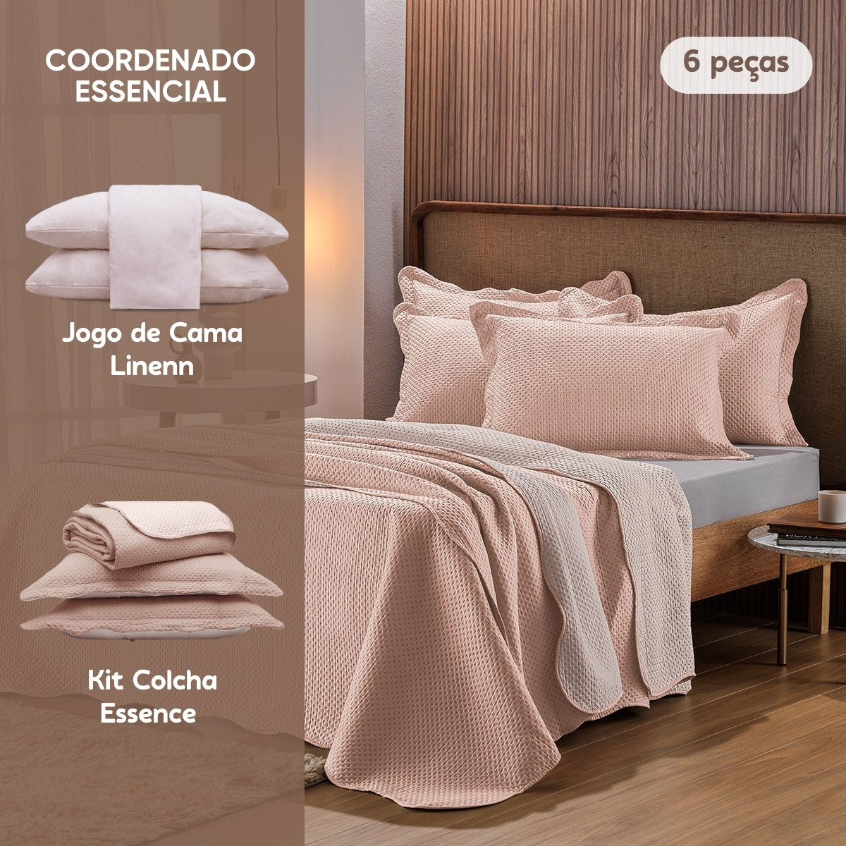 coordenado essencial rosa