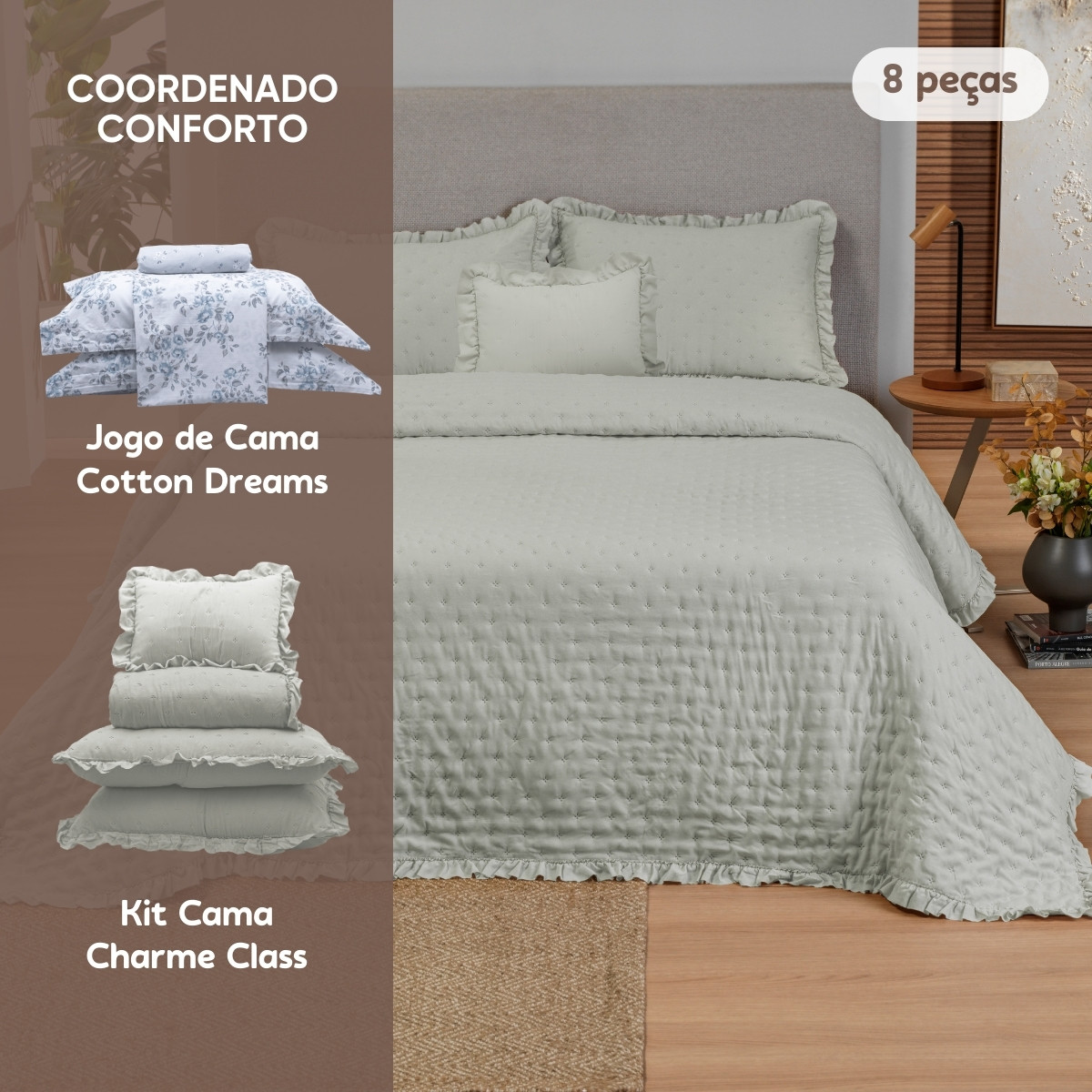 coordenado conforto cinza