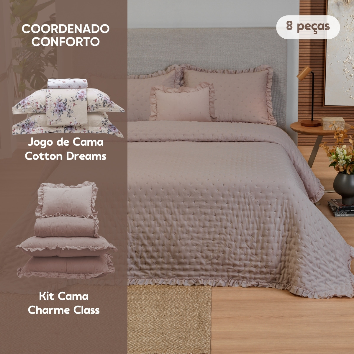 coordenado conforto rosa