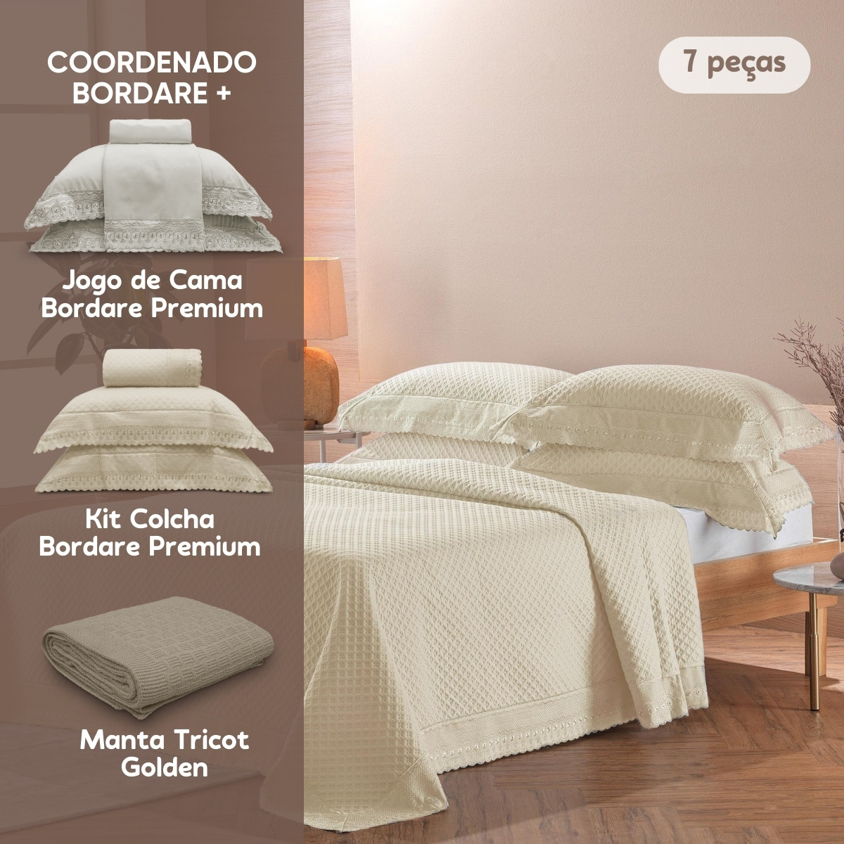 coordenado bordare plus amendoa
