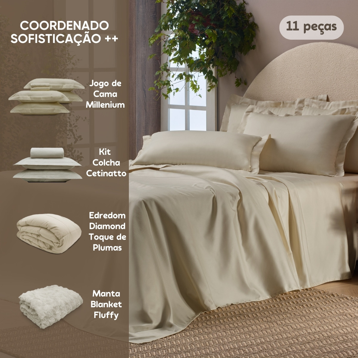 coordenado sofisticacao plus plus bege