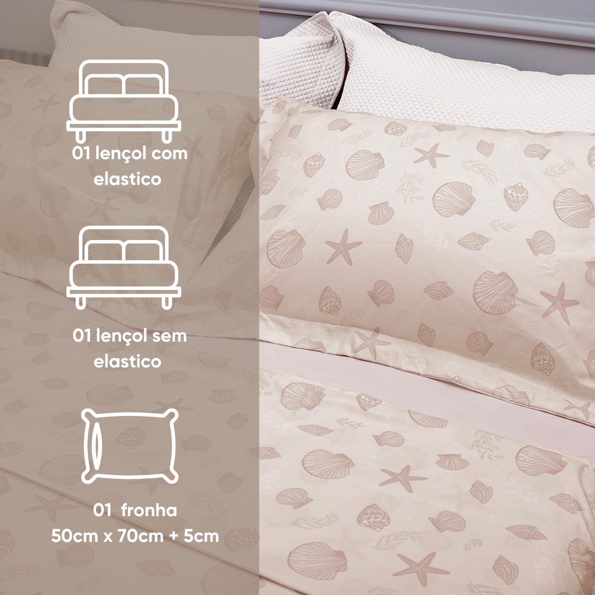 jogo de cama estampa delicada charme appel home stone 2