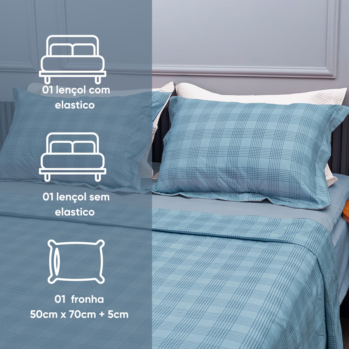 jogo de cama estampa delicada charme appel home stone