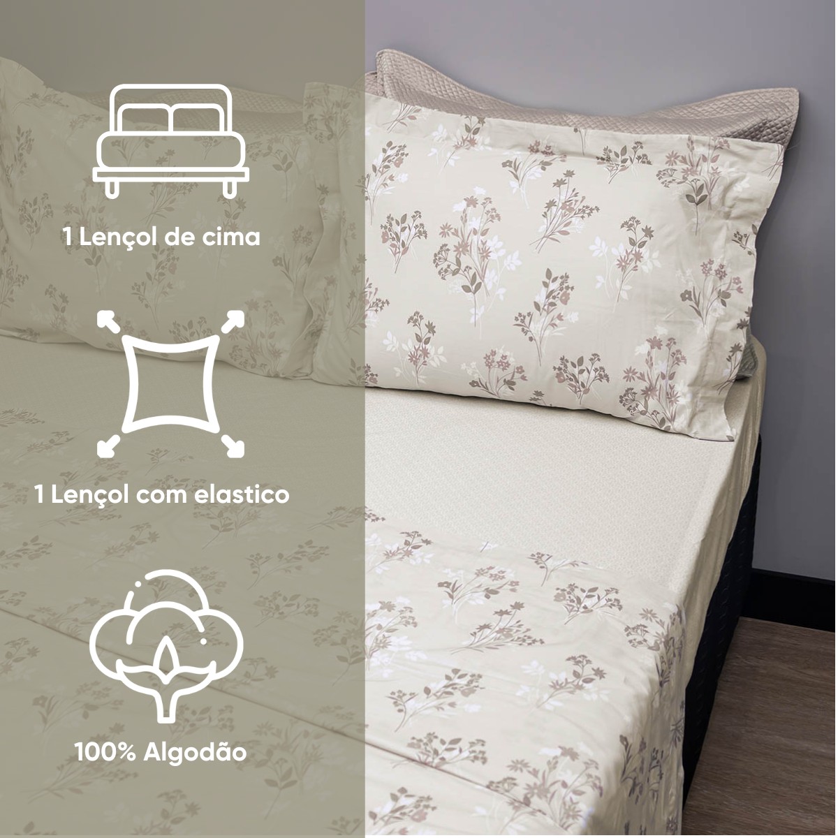 kit colcha queen verde babosa 6