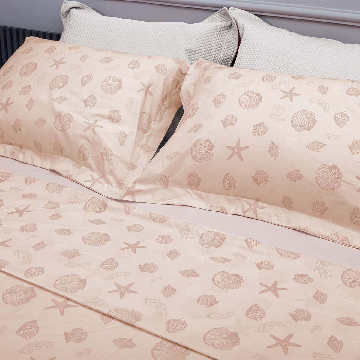 jogo de cama charme ambiente conchas