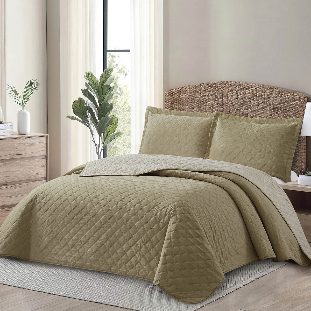 kit cobre leito matelasse ambiente castor