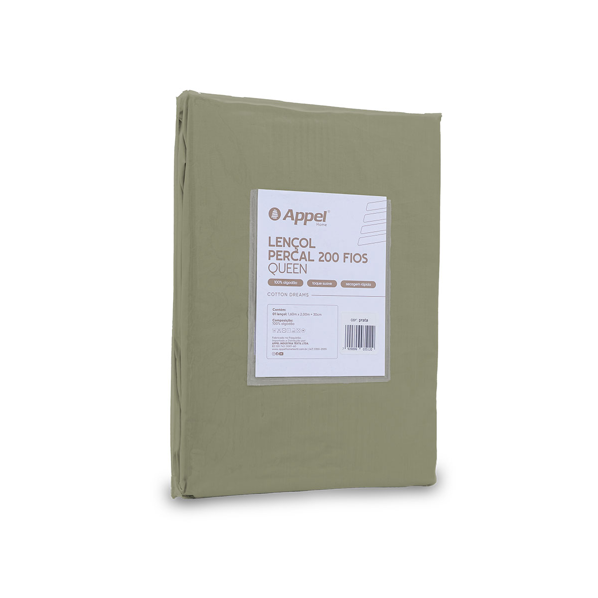 lencol avulso cotton dreams 200 fios embalagem castor