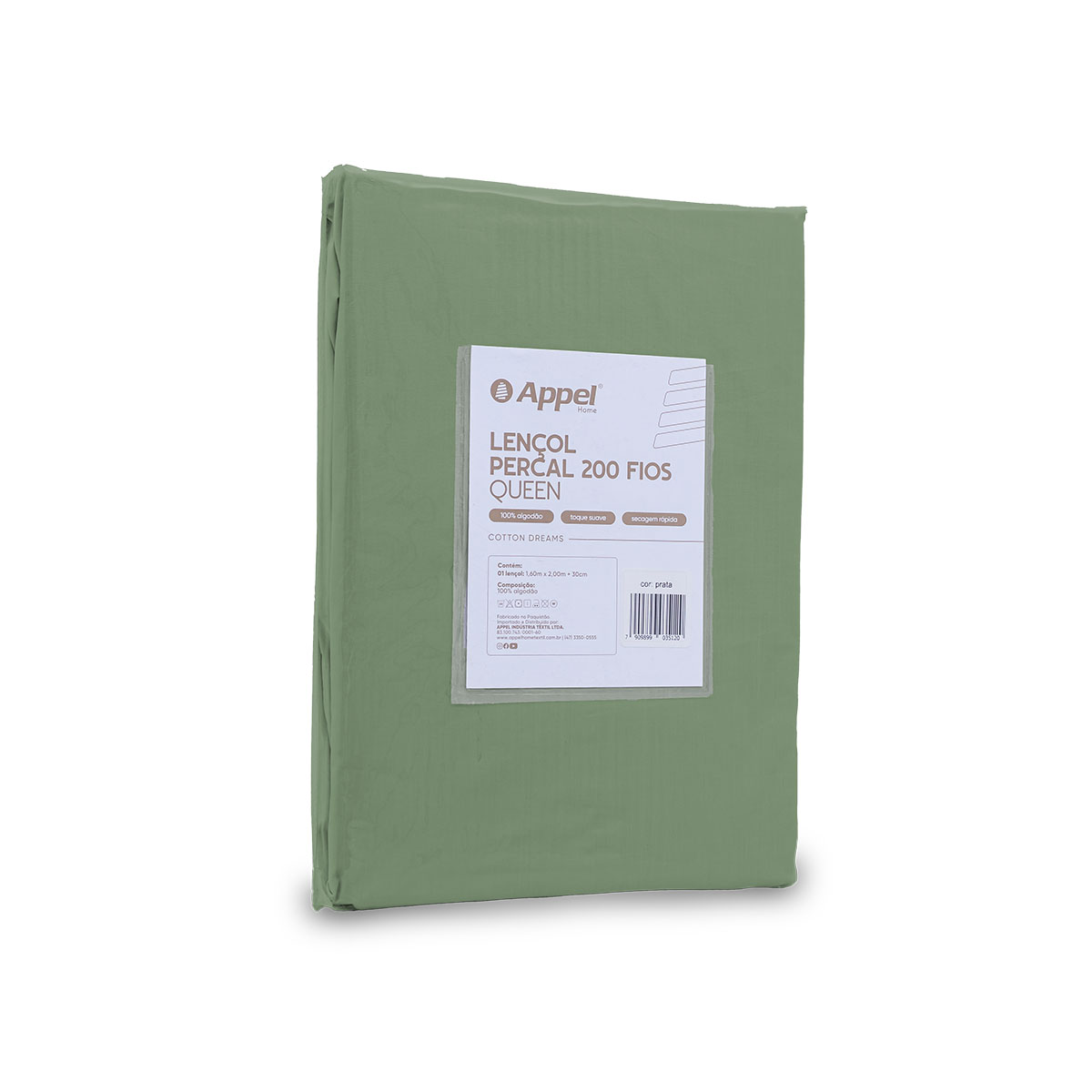 lencol avulso cotton dreams 200 fios embalagem verde bambu