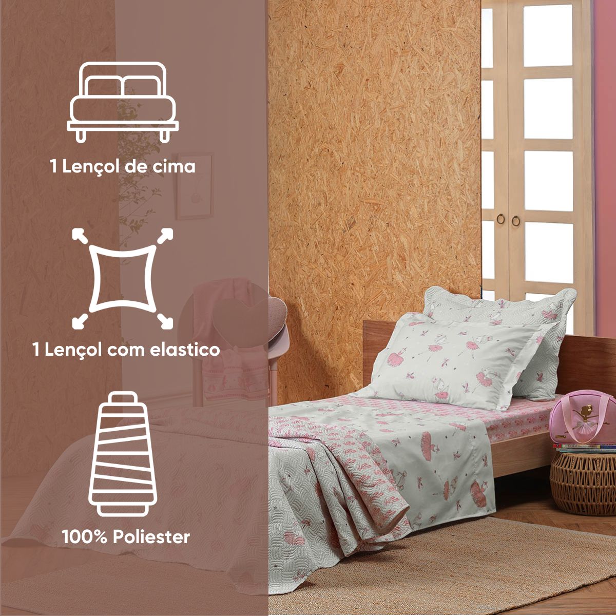 kit colcha queen verde babosa 2