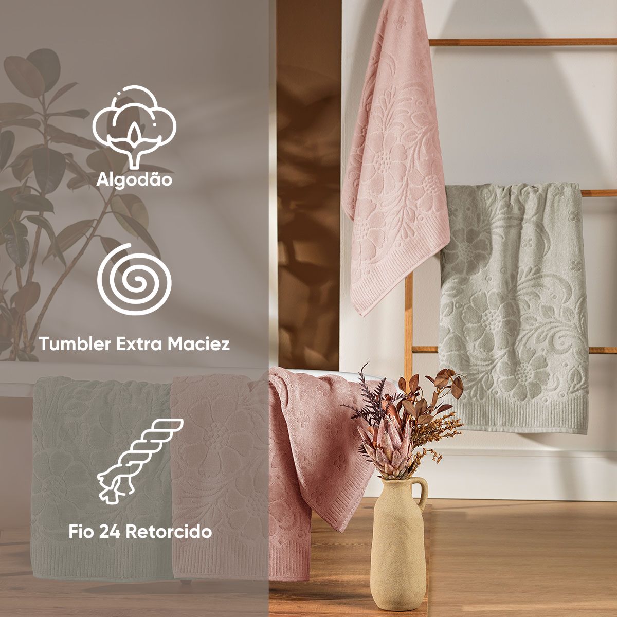 detalhes rosto banho