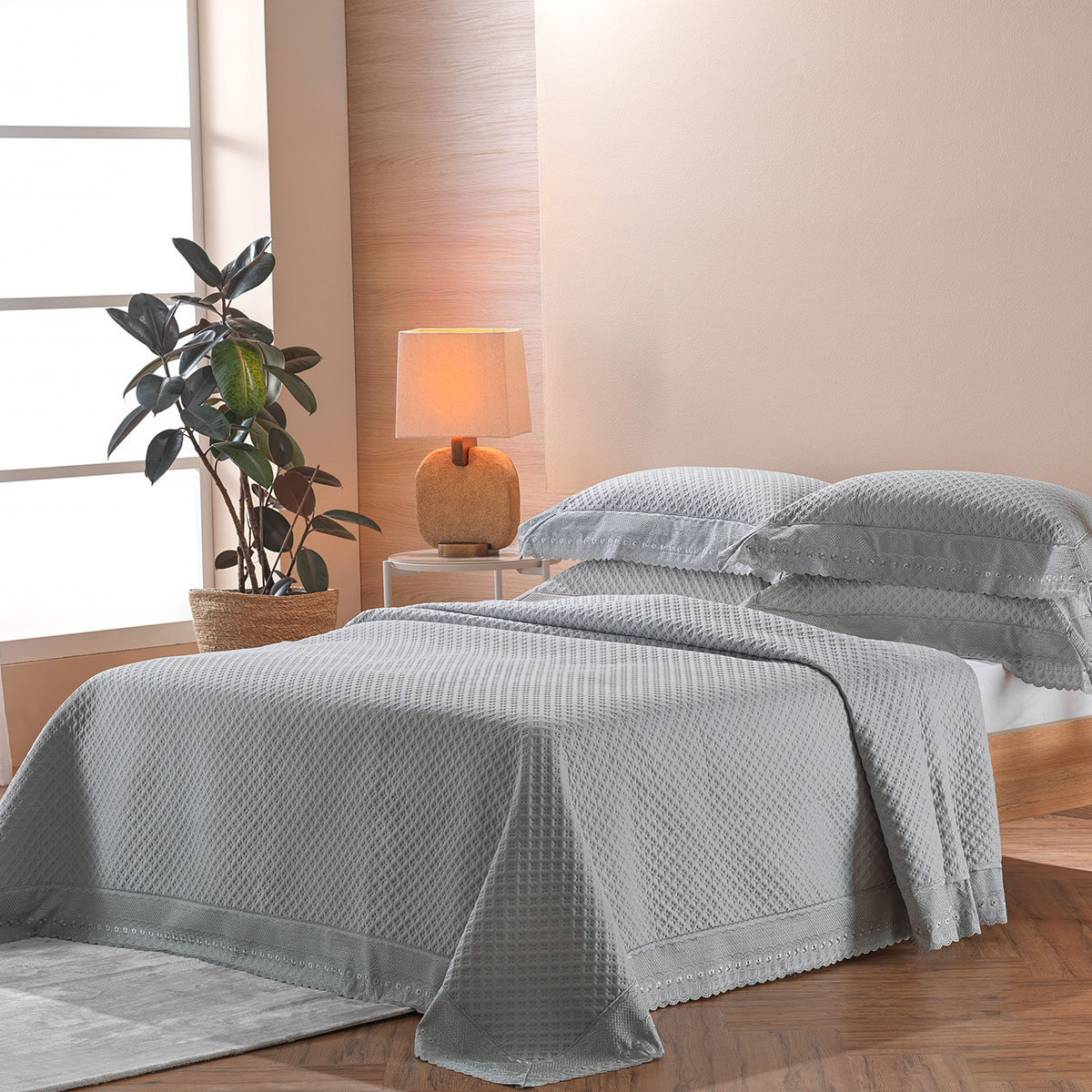 kit colcha bordare ambiente prata