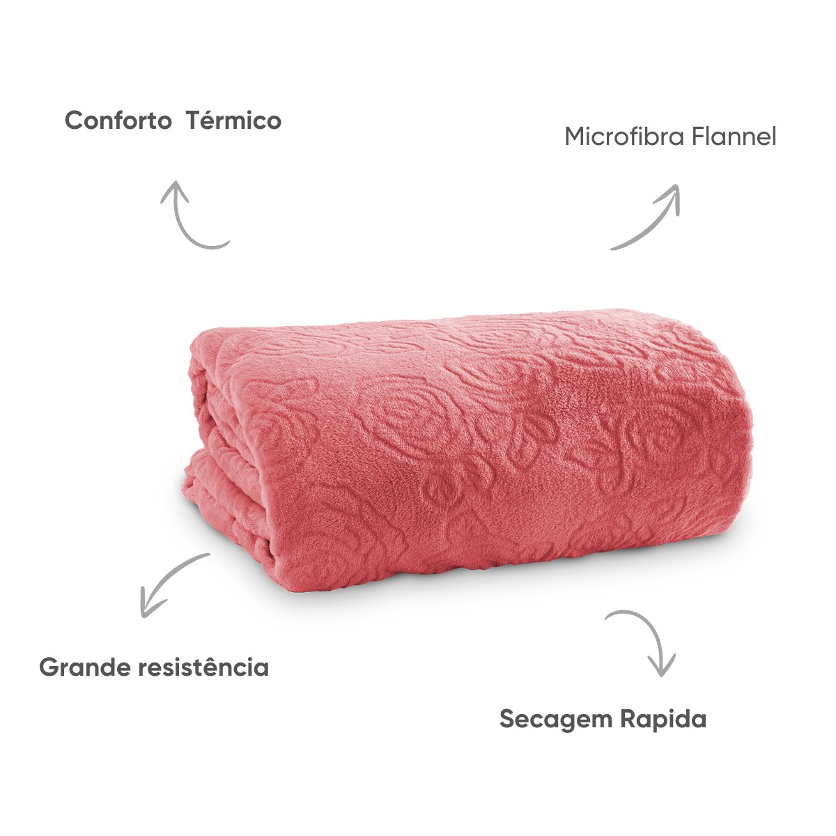 manta flannel lady jacquard appel home begonia