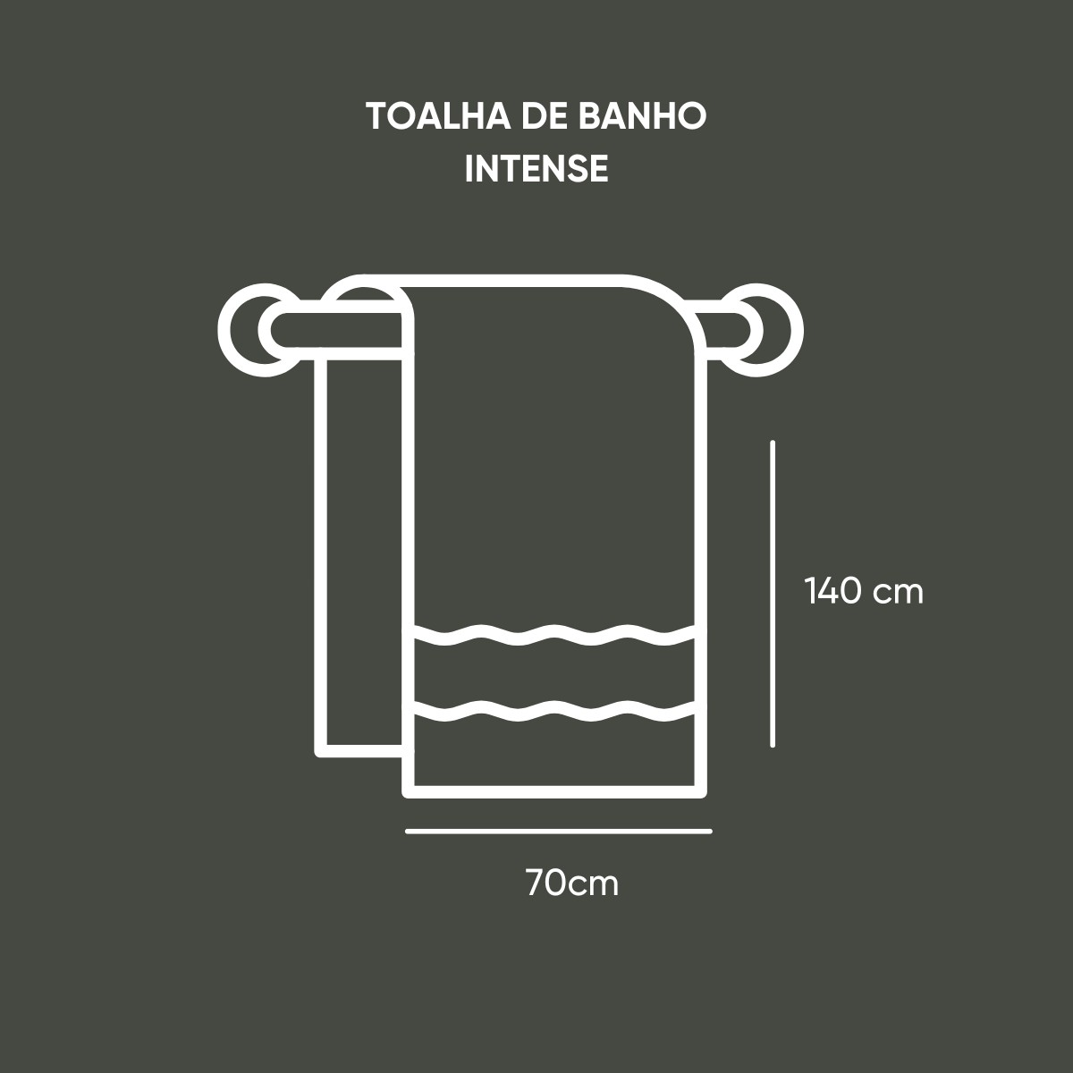 toalha intense banho tamanho