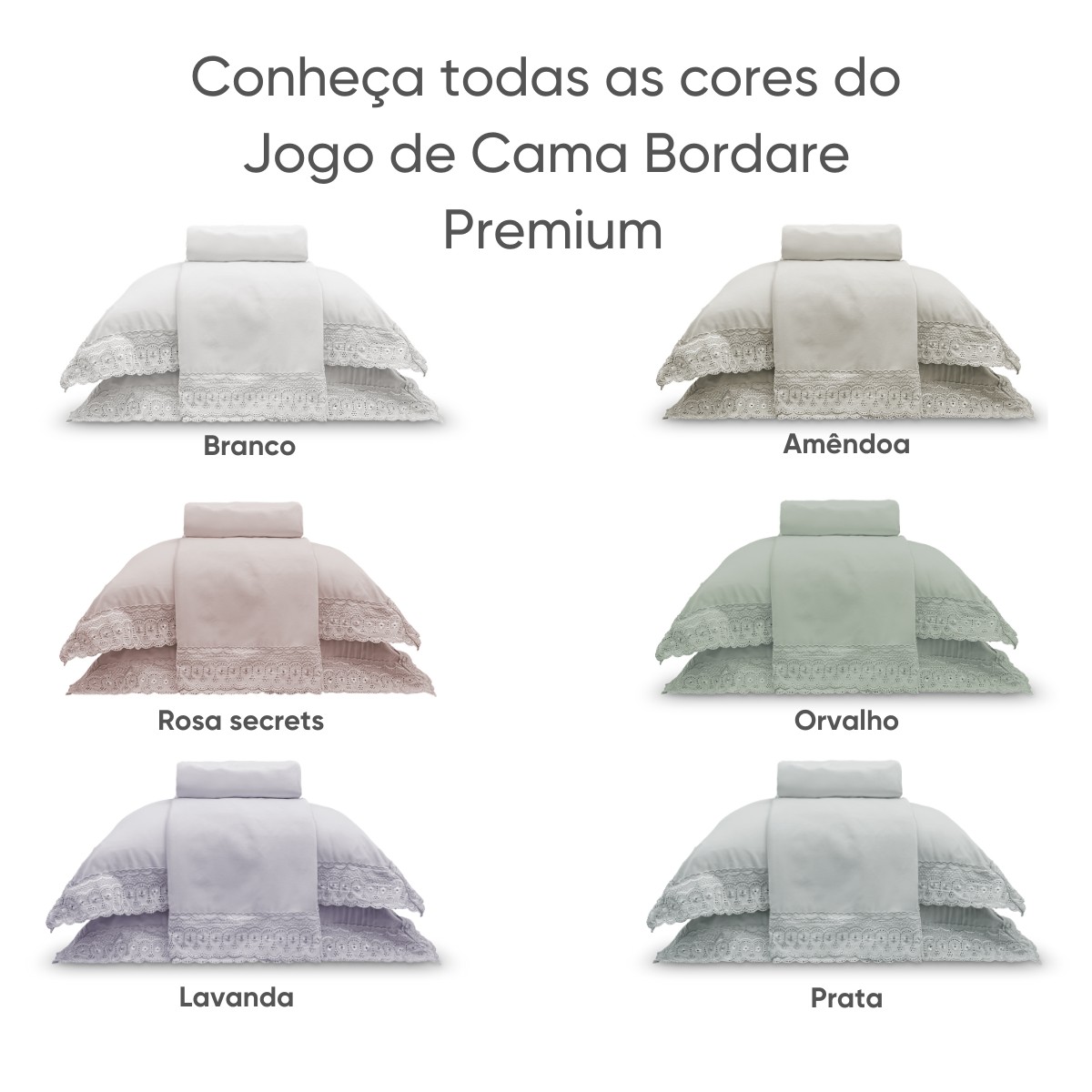 jogo de cama bordare appel cores